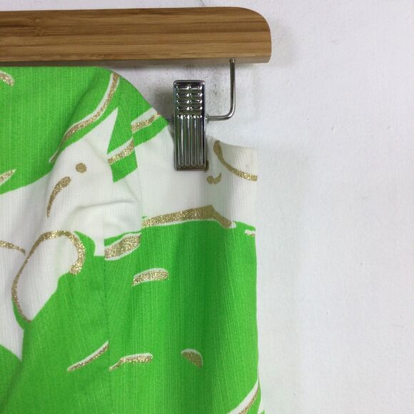 Lilly Pulitzer Womens Dress Lottie Stinger Strapless Mini Green White Size 4 - Picture 8 of 16